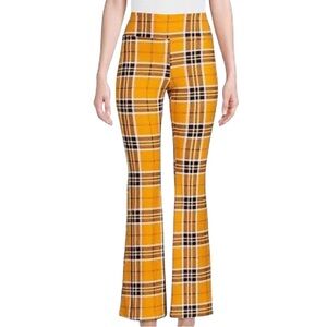 No Boundaries Gold & Black Plaid Flare Bell Bottoms L(11/13)